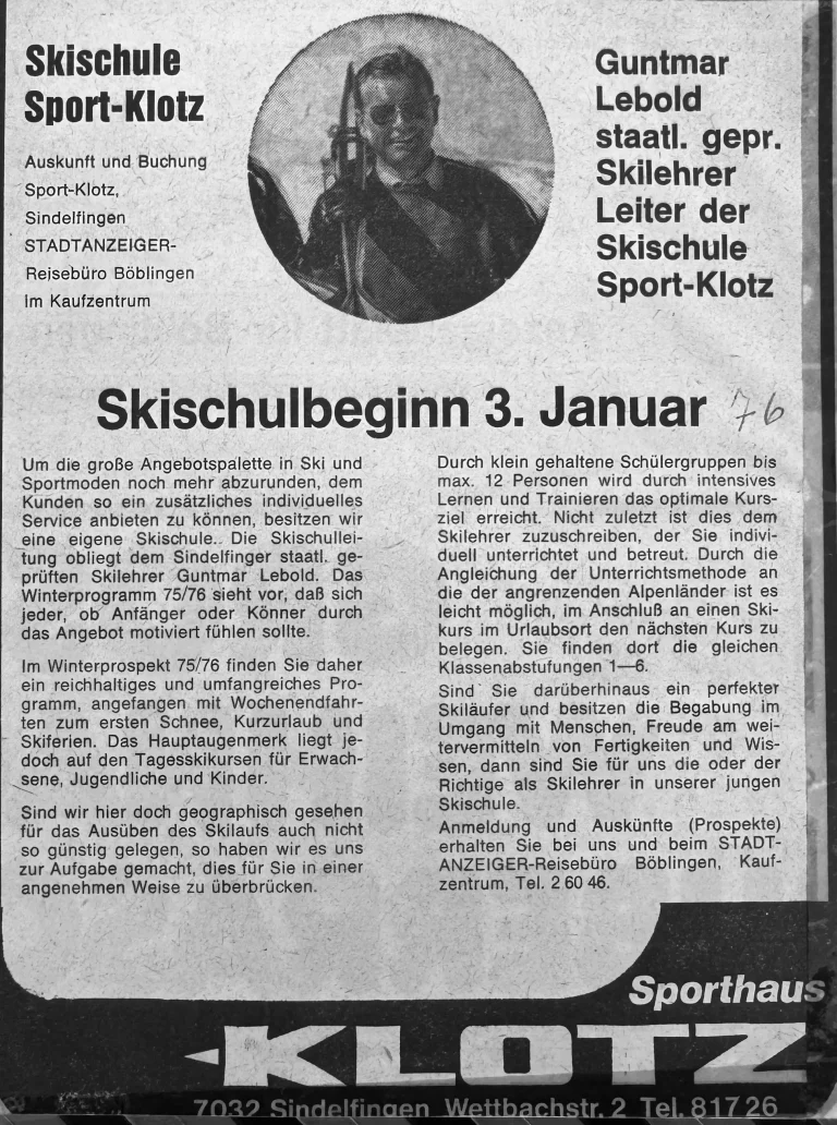 Klotz Historie